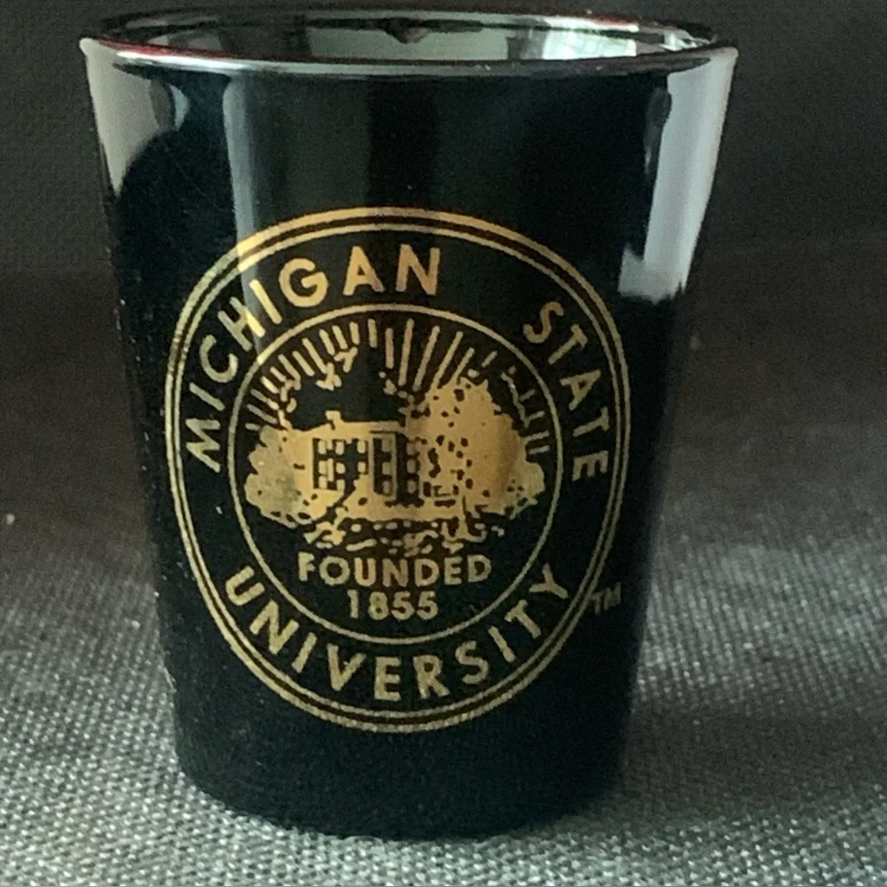 Pre Owned Michigan State University Shot Glass Shotglass School Spirit
